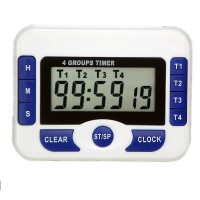 Digital countdown lab school stopwatch 4 channel digital timer sports